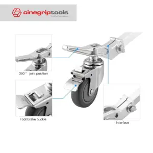 Selens Magic Leg Light Stand Wheel HW Series Light Stand Roller