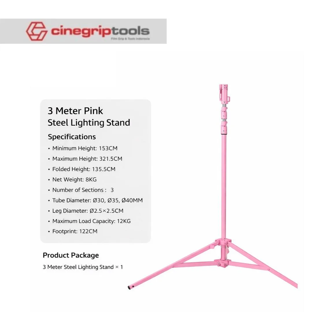 Dearkol 3200mm Steel Made Combo Stand - Pink