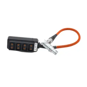 Ext 7pin (Alexa Mini) for 4 D-Tap Camera Power Dtap Fourway Splitter