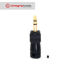 Low profile right angle screw locking 3.5mm TRS connector