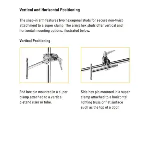 Three-Head Silver Extension Rod