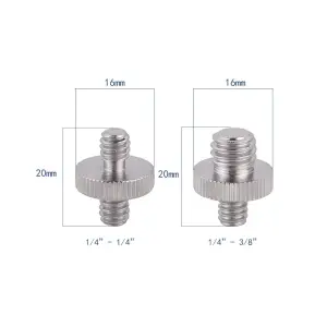 1/4 to 1/4 or 3/8 to 1/4 conversion screws - 2 pcs per pack