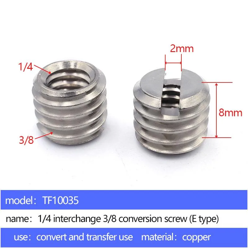 1/4 mutual turn 3/8 adapter screw TF10035 - 5 pcs per pack