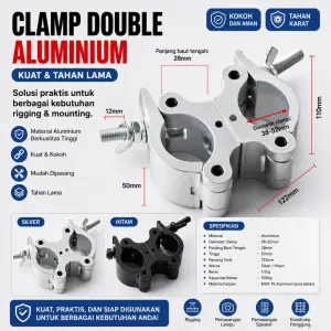 Swivel Couple - For 38-52mm - DOUBLE (CLP6061-T6)