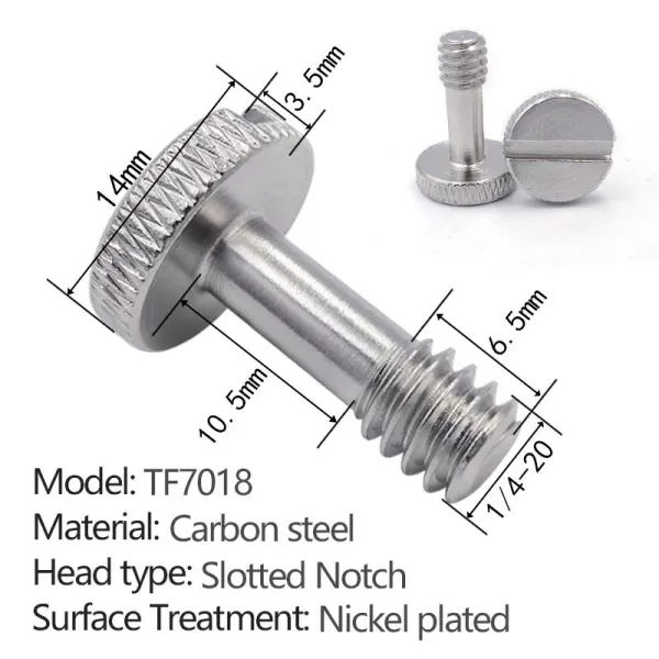 slotted quick-release screw without ring TF7018