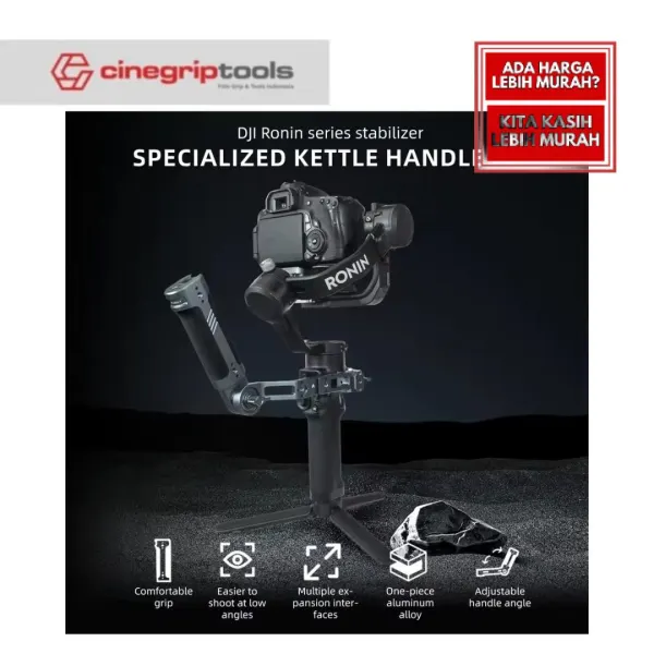 Leaplight All-Metal Suitable for Dji Stabilizer Pot Handle Dji Gimbal Rs5 Rs4 Pro Rs3 Rsc2 Rs3 Mini Universal Handheld Handle Photography Accessories
