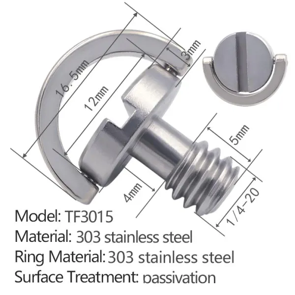 slotted flat ring quick-release screw TF3015