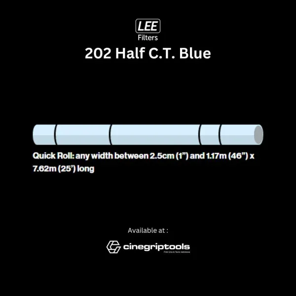 Lee Filter 202 Half C.T.Blue