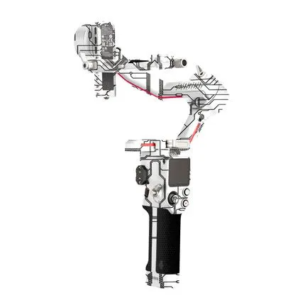 3M Sticker for DJI Ronin RS3 - circuit white + matrix