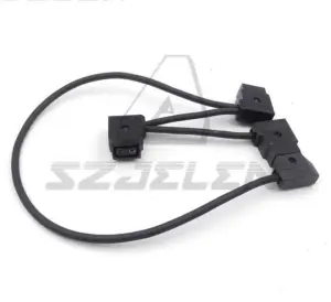 3-Port female D-tap P-Press for Male D-tap B Press Power Hub Adapter
