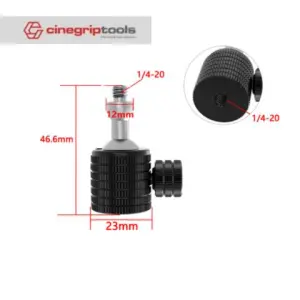 1/4inch Mini Ball Head female to male