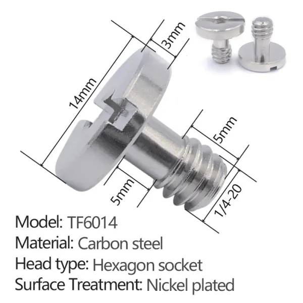 hexagon socket quick release screw TF6014 - 2 pcs perpack