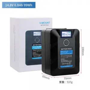 Small V-mount Battery 50Wh 99Wh 150Wh with LED Display
