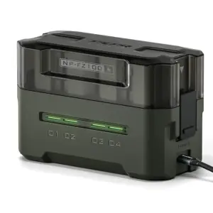 Tilta Portable Charging Station for Sony NP-FZ100 Battery (4 Channel) – Green