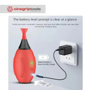 LENSGO LYNCA Silicone Electric Air Blower Cleaning Kit Dual-Use Vacuum and Blower