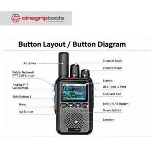 Cinegriptools HT- POC mini WalkieTalkie Hybrid/Dual Mode