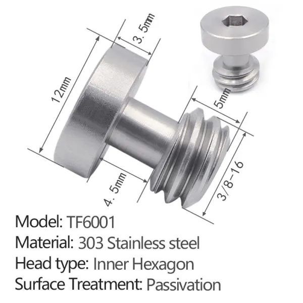 hexagon socket quick release screw TF6001 - 2 pcs per pack