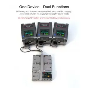Feidu FD-NF105 Small Train F1 Multifunctional Five-bay Fast Charger NP-F Series Battery Charger