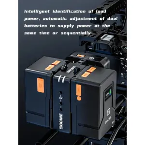 SWIT V Mount Battery VM-HS2 Hot Swap/Shark Fin Dual Micro Plate