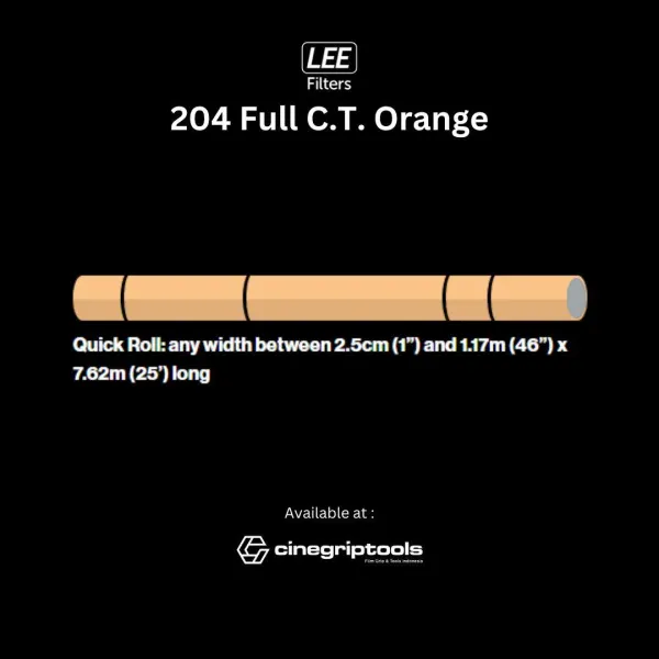 Lee Filter 204 Full C.T.Orange