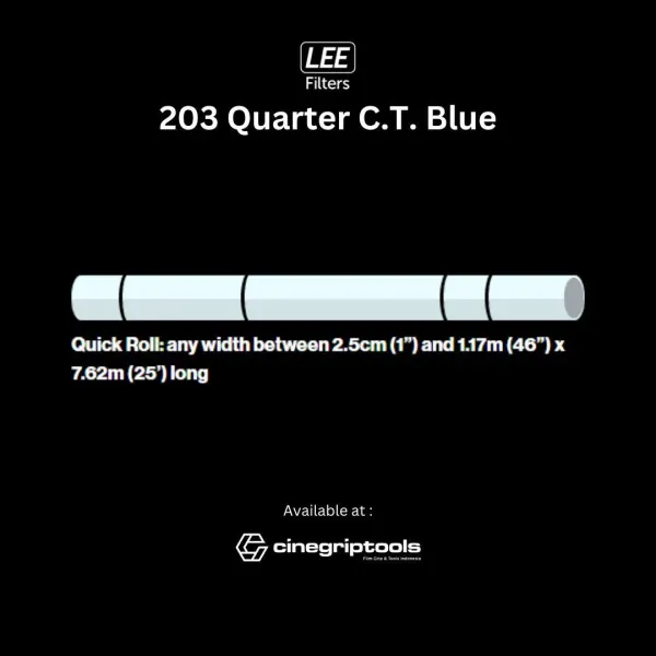 Lee Filter 203 Quarter C.T.Blue