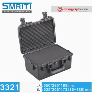 SMRITI S3321 Pull Rod Protective Waterproof IP67 Tools Case With Pick and Pluck Foam