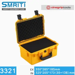 SMRITI S3321 Pull Rod Protective Waterproof IP67 Tools Case With Pick and Pluck Foam