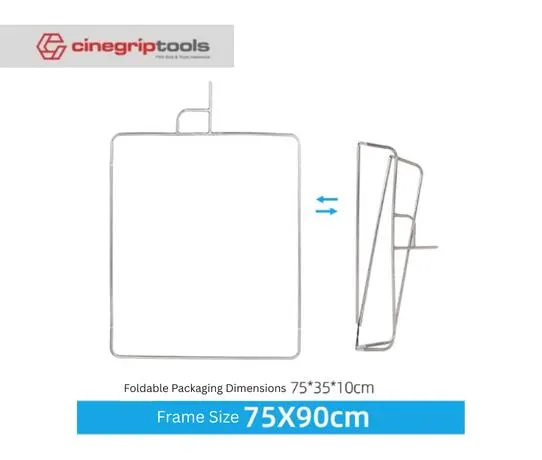 AUOFUTU Folding Flagboard Frame 75*90cm / 120*120cm