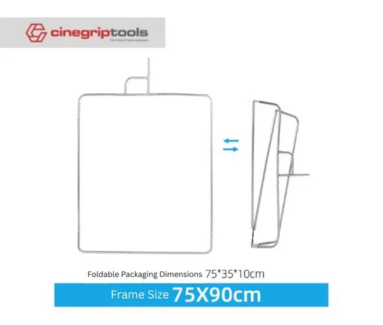 AUOFUTU Folding Flagboard Frame 75*90cm / 120*120cm