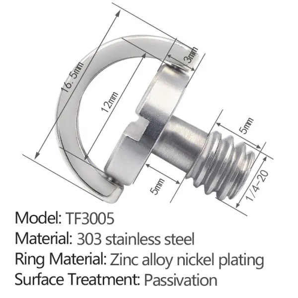 slotted flat ring quick-release screw TF3005