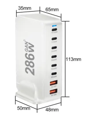 286W Charger Desktop Adapter Cross-Border Cinegriptools Muilti-Function