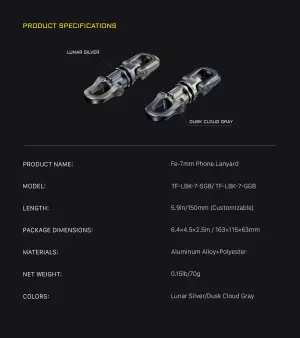 Tilta Fe Lanyard and Buckle Kit (7mm)