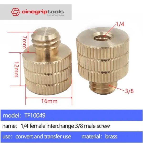Female to male conversion screw TF10049