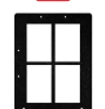 GOBO - Carved version-four-leaf window 40*48CM