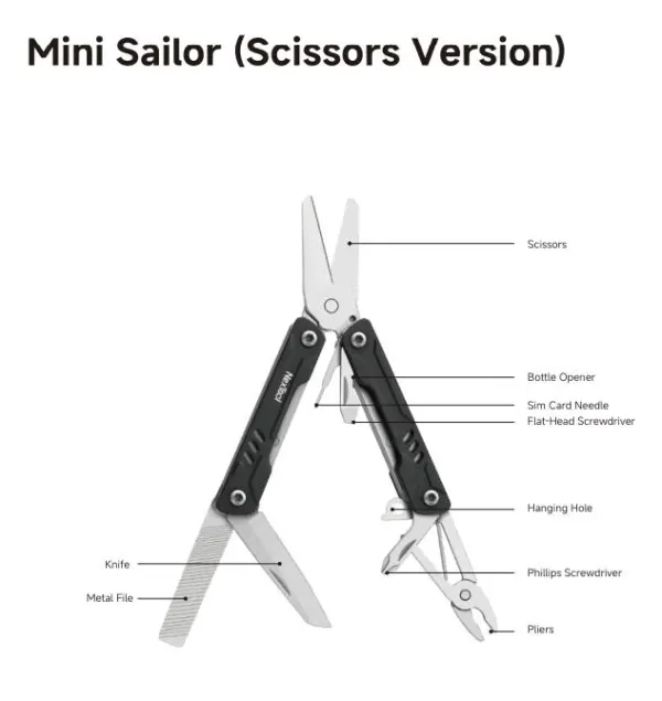Nextool Mini Sailor (Scissors Version) Multi Tool - NE20237