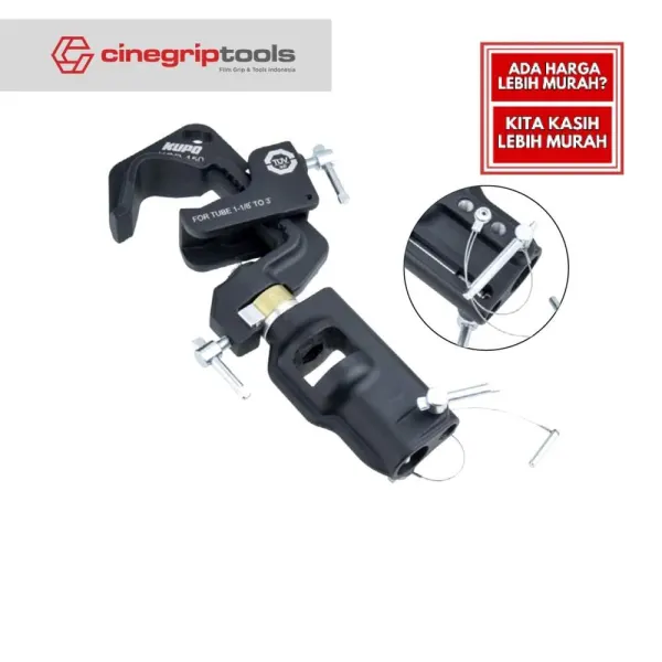 KCP-150 KUPO TUV CLAMP COUPLER - SWIVELING PIPE C CLAMP UNIVERSAL HEAD