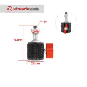 1/4inch Mini Ball Head female to male
