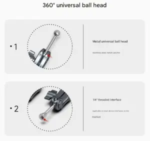 Leaplight Magic Arm Locking Pliers Extended - 360 Degree Rotating 1/4 male & female