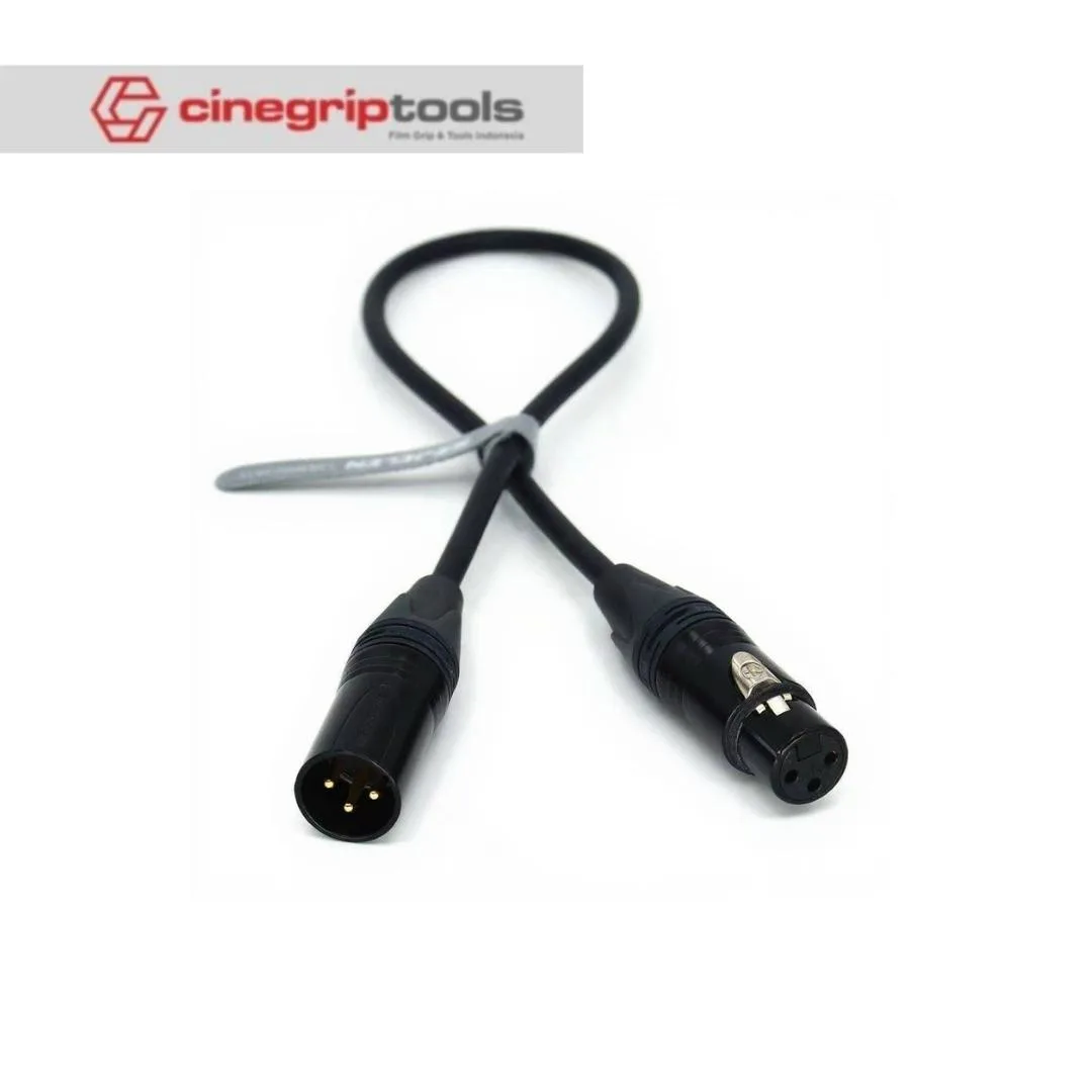 3-pin Female to 3-pin Male NEUTRIK L-4E6S Audio Cable for Mixers, Microphones, and Condenser Microphones