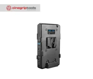 ZITAY Dual Channel V Mount Lock Smart Battery Charger with Type C 100W Quick Charge Adapter for V-Mount Battery