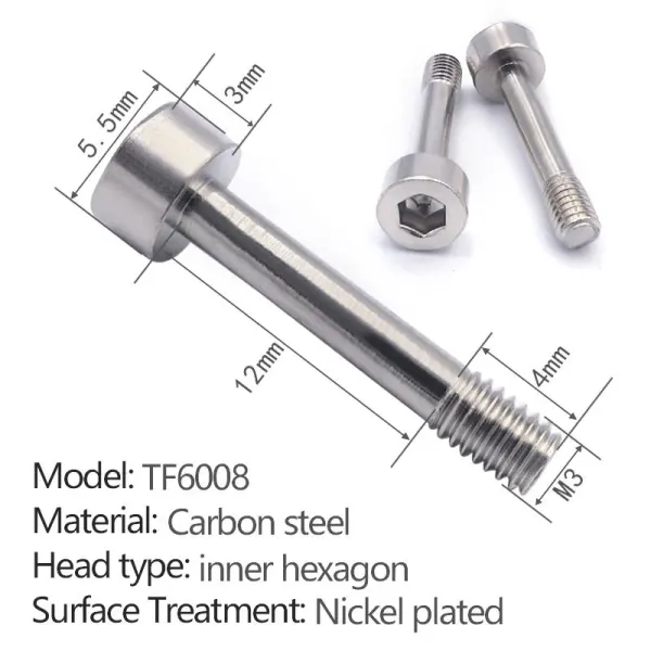 hexagon socket quick release screw TF6008 - 5 pcs per pack