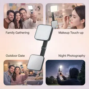 Leaplight metal phone holder tripod universal - Black & Gray LYA1