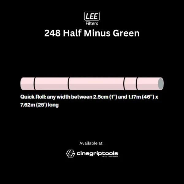 Lee Filter 248 Half Minus Green