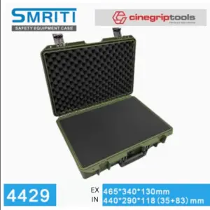 SMRITI S4429 Pull Rod Protective Waterproof IP67 Tools Case With Pick and Pluck Foam
