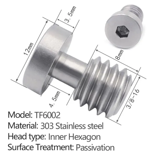 hexagon socket quick release screw TF6002 - 2 pcs per pack
