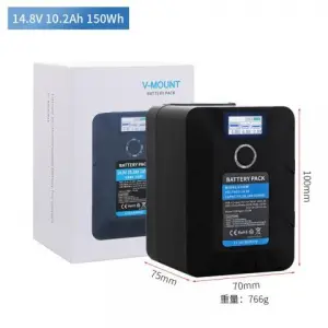 Small V-mount Battery 50Wh 99Wh 150Wh with LED Display