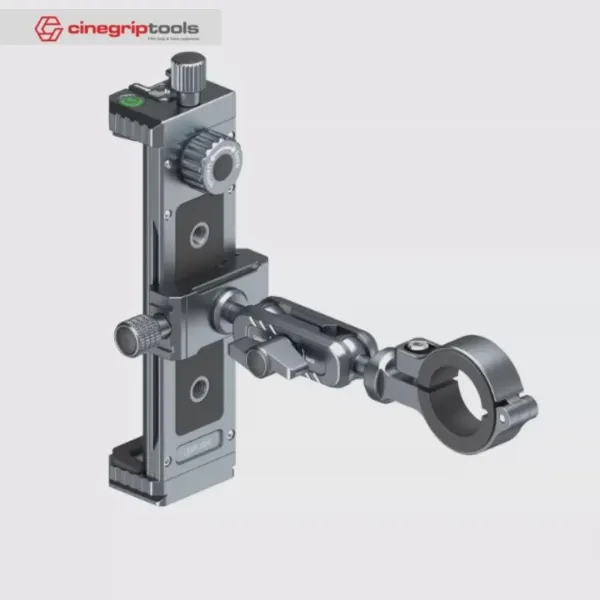 Leaplight - Metal Aluminum Alloy Tab/Ipad Holder Handlebar Bracket - Flat Clamp Interface With Fixed Rubber Ring