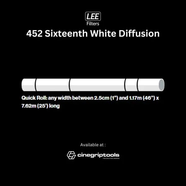 Lee Filter 452 Sixteenth White Diffusion