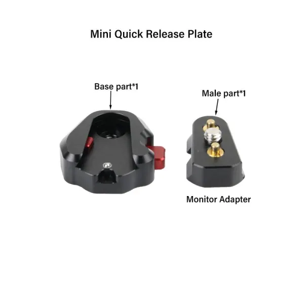 Mini quick release plate - 1/4 Screw