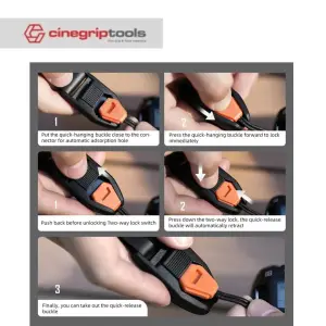 Leaplight camera wrist strap magnetic quick buckle LY-01
